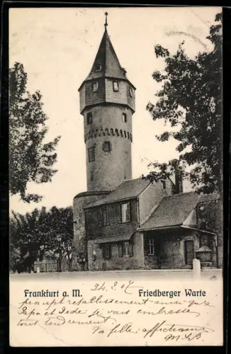 AK Frankfurt-Ostend, Friedberger Warte