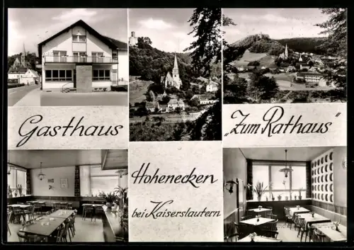 AK Hohenecken bei Kaiserslautern, Gasthaus zum Rathaus, Bes. B. Coressel