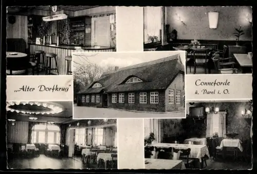AK Conneforde b. Varel, Gasthof Alter Dorfkrug, Bes. Gerh. Brumund, Innenansichten