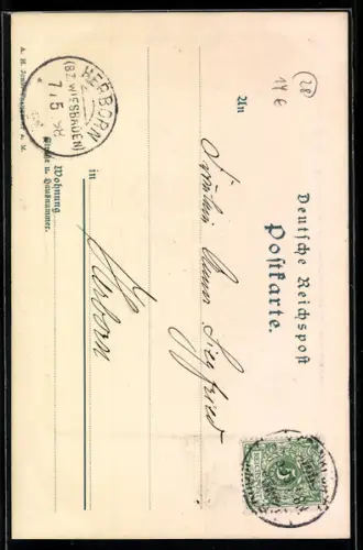 AK Alt-Frankfurt, Rathaus, Strassenansicht