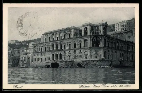 AK Napoli, Palazzo Donn`Ana visto dal mare
