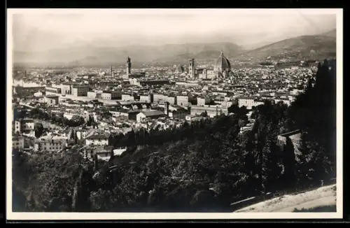 AK Firenze, Panorama mit Kirche