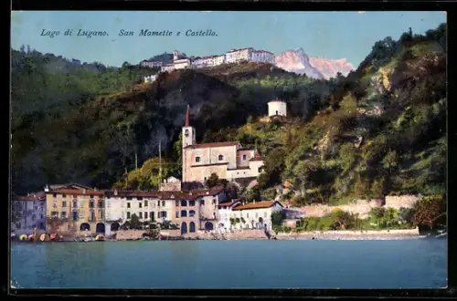 AK San Mamette /Lago di Lugano, San Mamette e Castello