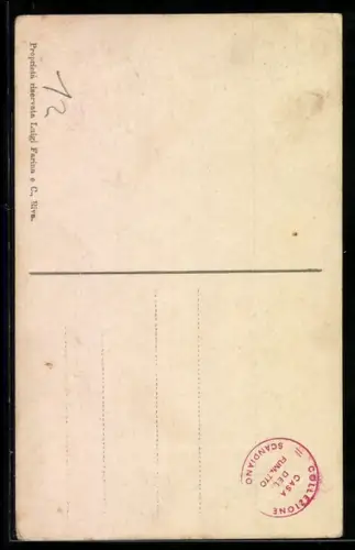 Künstler-AK Riva, Cascata del Ponale