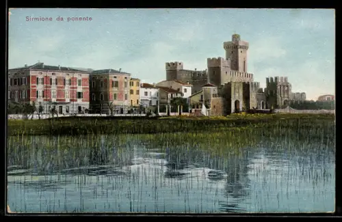 AK Sirmione, Wasserpartie mit Schloss