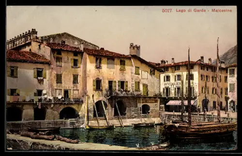 AK Malcesine, Partie am Hafen