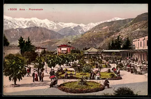 AK Arco, Blick auf die Promenade