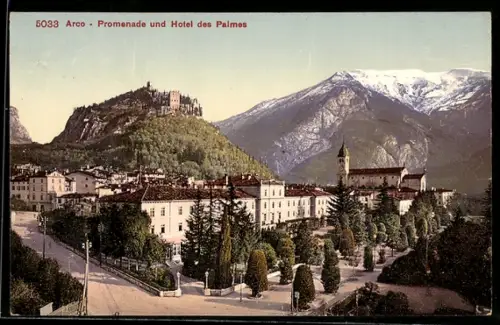 AK Arco, Promenade und Hotel des Palmes