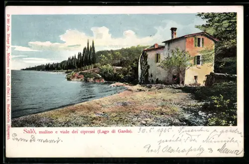 AK Salò, Mulino e Viale dei Cipressi, Lago di Garda