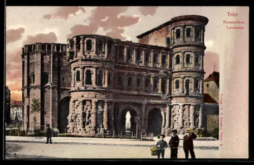 AK Trier, Roemerthor von der Landseite