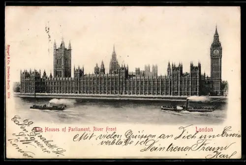 AK London, Houses of Parliament from the River