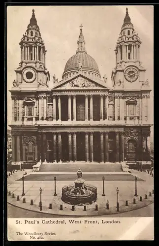 AK London, St. Paul`s Cathedral, West Front