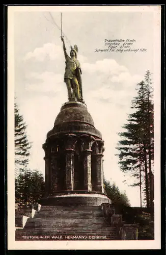 AK Detmold /Teutoburger Wald, Hermanns-Denkmal