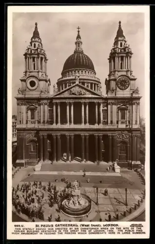 AK London, St. Paul`s Cathedral West front
