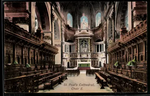 AK London, St. Paul`s Cathedral, Choir