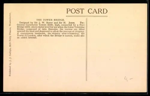 AK London, The Tower Bridge