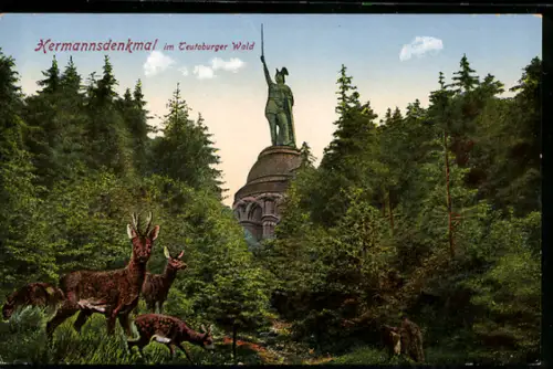 AK Detmold /Teutoburger Wald, Hermannsdenkmal