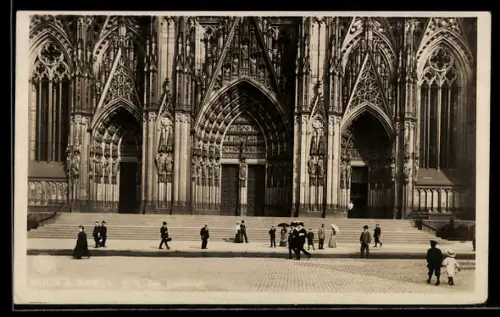 AK Köln a. Rhein, Dom, Hauptportal