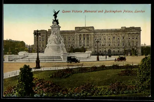 AK London, Queen Victoria Memorial and Buckingham Palace