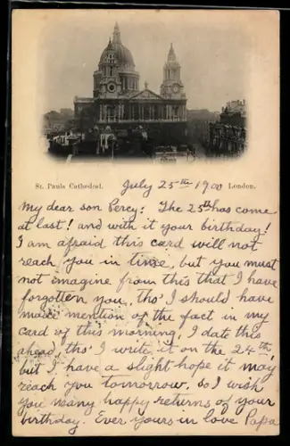 AK London, St. Paul`s Cathedral