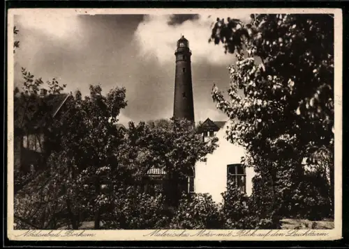 AK Borkum, Blick auf den Leuchtturm