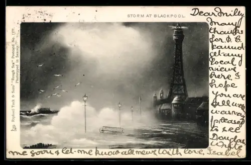 AK Blackpool, Leuchtturm im Sturm