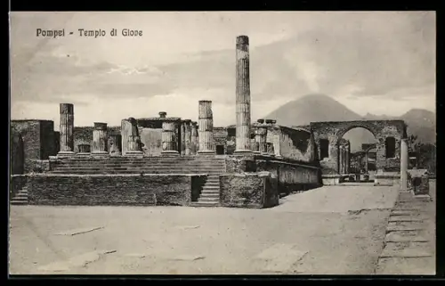 AK Pompei, Templo di Giove, Ausgrabung