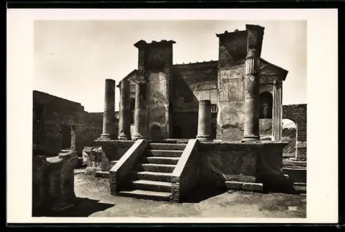 AK Neapel, Pompeji, Tempel der Isis