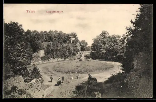 AK Trier, Ausgrabung am Amphitheater