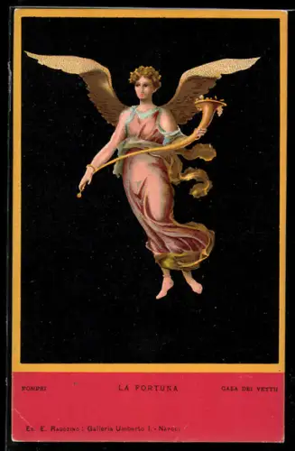 AK Pompei, La Fortuna, Casa dei Vettii, Ausgrabung