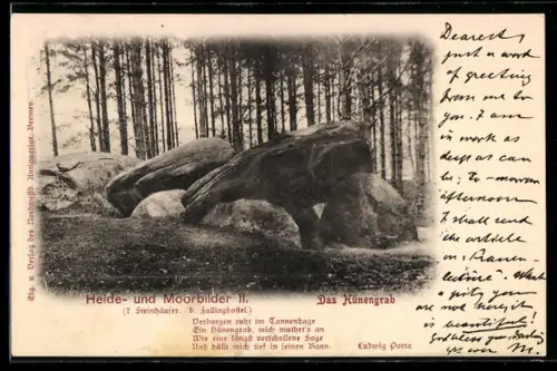 AK Fallingbostel, Hünengrab, Siebensteinhäuser