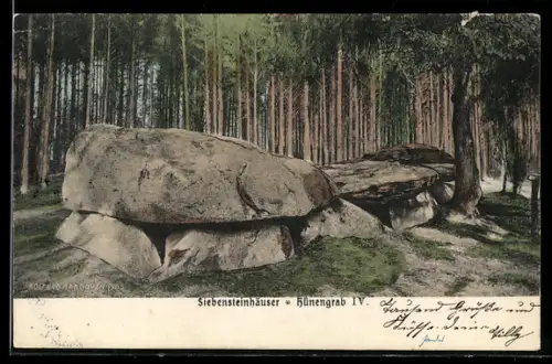 AK Fallingbostel, Hünengrab IV, Siebensteinhäuser