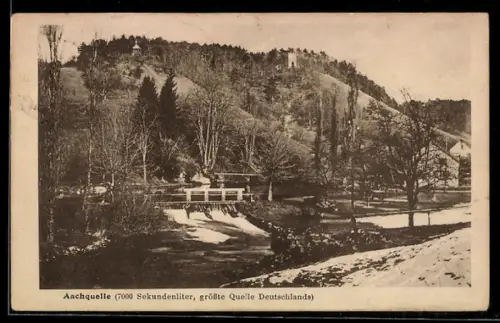 AK Aach, Quelle im Winter