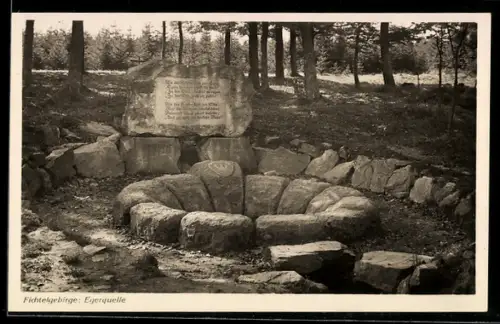 AK Bischofsgrün, Blick auf die Eger-Quelle