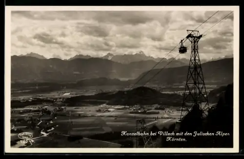 AK Villach, Seilbahn in den Julischen Alpen