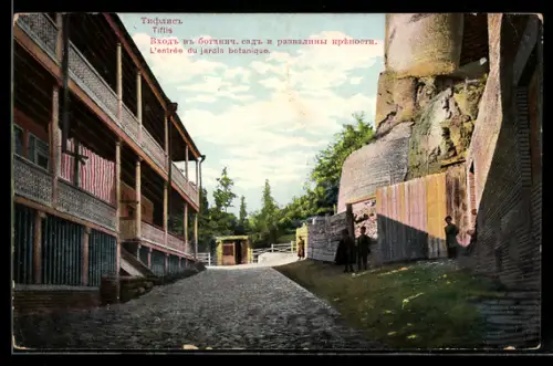 AK Tiflis, L`entrée du jardin botanique