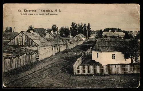 AK Kasatine, Ortsansicht aus der Vogelschau