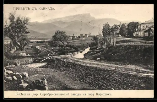 AK Alagir /Nord-Ossetien, Silber-Blei-Fabrik