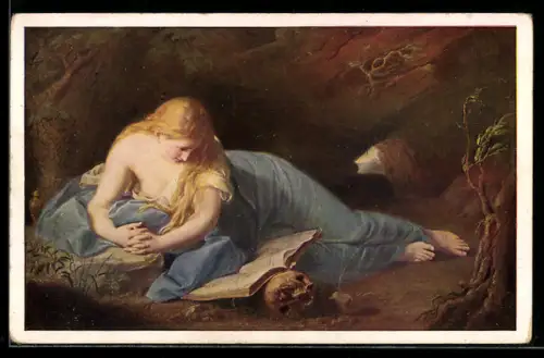 AK Die lesende büssende Magdalena