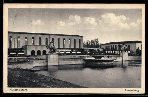 AK Kaiserslautern, Ausstellungsgelände mit Bassin