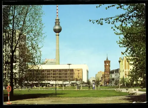 AK Berlin, Palast der Republik und Fernsehturm