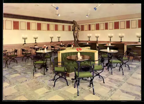 AK Berlin, Palast der Republik, Innenansicht Weinstube