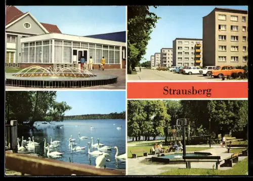 AK Strausberg, Haus der NVA Klub am See, Artur-Becker-Strasse, Fichteplatz