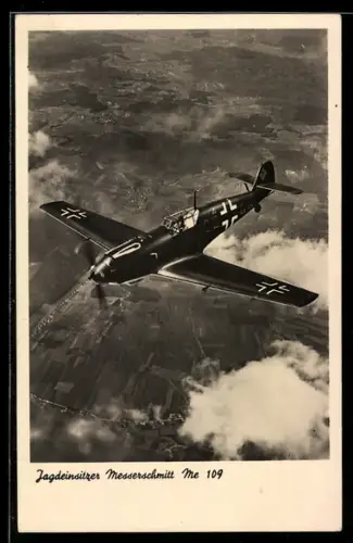 AK Jagdeinsitzer Messerschmitt Me 109 im Einsatz