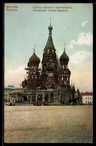 AK Moscou, Cathedrale Vassili Blajenoi