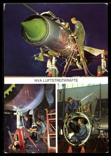 AK NVA-Luftstreitkräfte bei verschiedenen Tätigkeiten