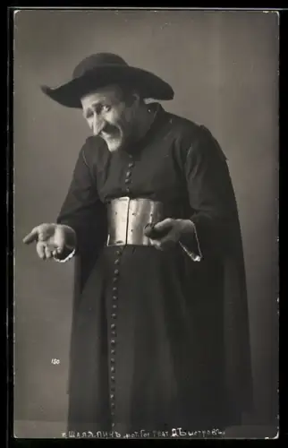AK Opernsänger Schaljapin posiert im Kostüm