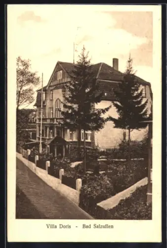 AK Bad Salzuflen, Hotel Villa Doris mit Garten