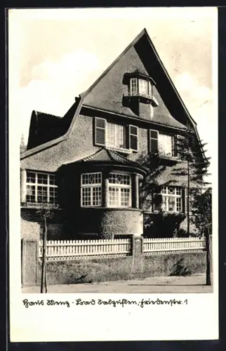 AK Bad Salzuflen, Hotel Haus Merz, Friedenstrasse 1