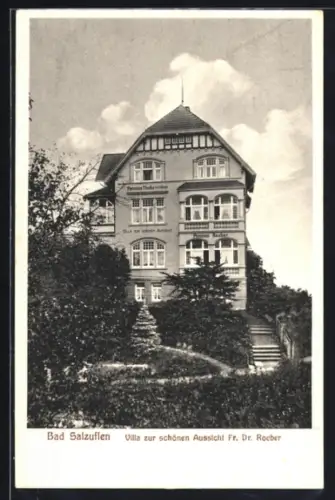 AK Bad Salzuflen, Hotel Villa zur schönen Aussicht, Bes. Fr. Dr. Roeber